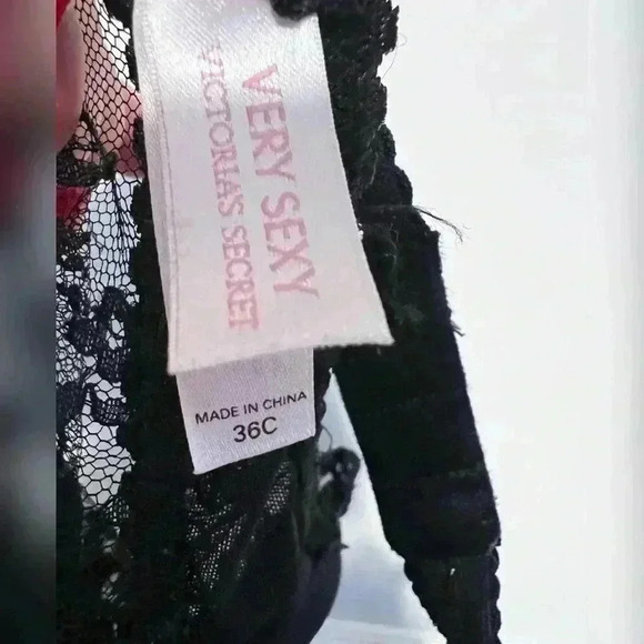 Victoria’s Secret Black Lace Babydoll 90s y2k Top Dress Size 36C - Picture 2 of 3